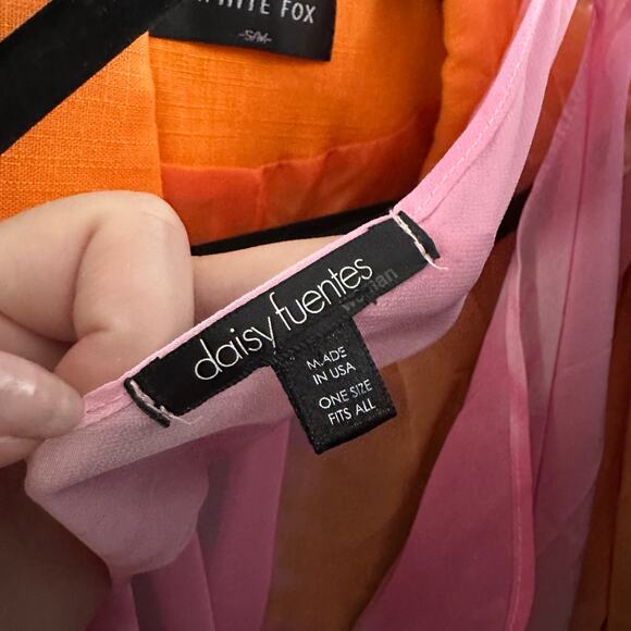 Y2k Poncho Pink Yellow Size One Size - Picture 3 of 5